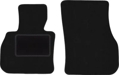 Image de Tapis de sol avant velours sur-mesure pour Mini Countryman F60 (2017-, crossover) noir, jeu 2 pièces, fixations - STANDRAD