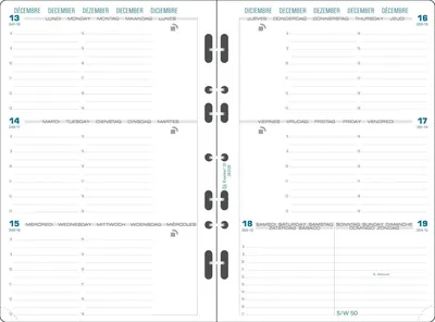 Image de EXACOMPTA 28212E EXACOMPTA Recharge Exatime 21, 2026, 2 pages/semaine
