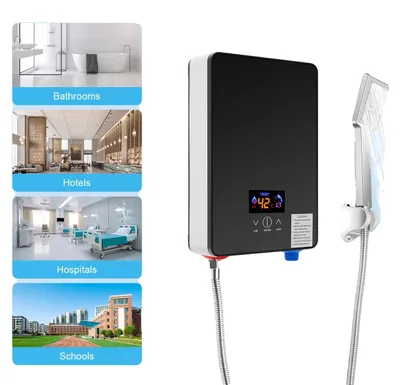 Produktbild von Durchlauferhitzer, 6500W Leistung, 220V Spannung, Wandmontage, IPX24 wasserdicht, sofortige Erwärmung
