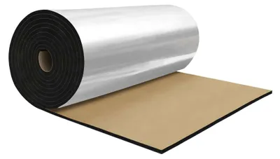 Produktbild von Schalldämmmatte 10mm - Aluminium - Selbstklebend - Wasserfest - Flammhemmend - 10.76m²