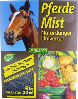 Produktbild von Pferdemist 4kg Naturdünger Pferdemistdünger Spezialdünger Dünger Pferde Mist GPI