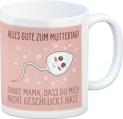 Produktbild von Danke Mama, dass du mich nicht geschluckt hast Kaffeebecher zum Muttertag