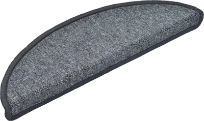 Obrázok produktu pre vidaXL Podložky na kroky 15 ks 56x17x3 cm Tmavo šedá polkruhová