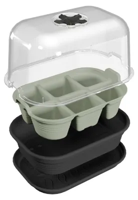 Produktbild von Elho Saatschale Einsatz Kunststoff grün 22 x 14,5 x 7 cm Green Basics