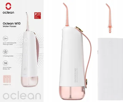 Obrázok produktu pre Oclean Irigator W10 Pink 5 Program 200Ml Ipx7 30 Dní