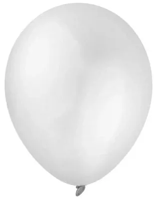 Image de Ballons métallisés blancs, 23 cm, 100 pièces