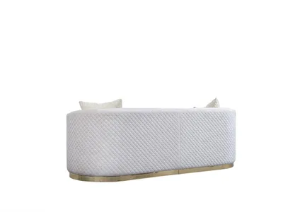 Produktbild von Ovale Couch Dreisitzer Couchen Möbel Sofa Einrichtung Wohnzimmer Samt