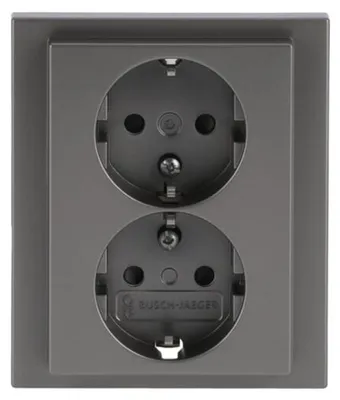 Produktbild von Busch-Jaeger SCHUKO-Doppelsteckdose 202 EUJB-866 2TKA00003921