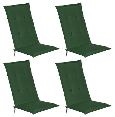 Produktbild von Beautissu 4er Set Gartenstuhlauflage Loft HL Dunkelgrün, 120x50x6cm