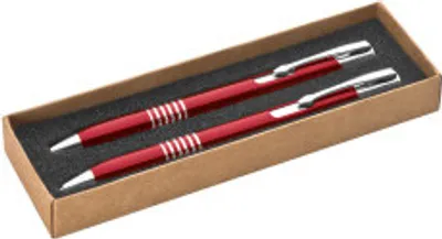 Produktbild von Schreibset / bestehend aus Kugelschreiber + Druckbleistift / Farbe: rot
