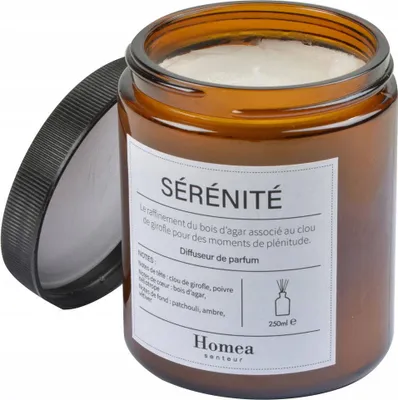 Image de Bougie parfumée dans un pot en verre 7 x 14 cm