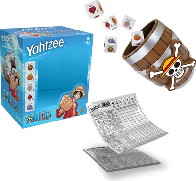 Produktbild von Yahtzee One Piece Brettspiel, Winning Moves, Hasbro Yam's, Gesellschaftsspiel ab 8 Jahren