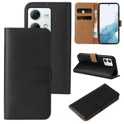 Produktbild von Handyhülle für Motorola Moto G84 Klapphülle Bookcase Flip Cover Hülle Handy Tasche Etui Farbe: Schwarz