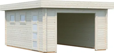 Produktbild von Palmako Garage Rasmus 19,0 m²- 44 mm - ohne Tor naturbelassen
