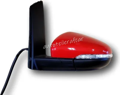 Produktbild von Außenspiegel Spiegel links elektrisch für Für VW TOURAN 1T3 2010 - 2015 rot LY3D