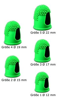 Immagine prodotto di Girafogli misura 4, diametro 19 mm, senza lattice, verde, confezione da 100 pezzi