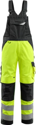 Produktbild von Mascot Latzhose mit Knietaschen Safe Supreme 15569, Farbe:hi-vis gelb/schwarz, Größe:C44