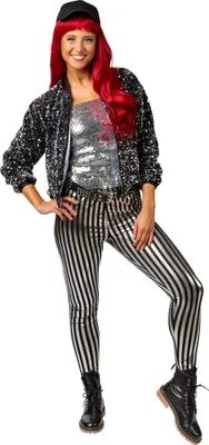 Produktbild von Blouson Jacke Pailletten silber Disco Party Karneval, Groesse:42/44
