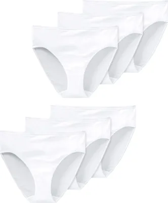Produktbild von Schiesser Damen Slip 6-Pack Essentials - weiss - Größe 44
