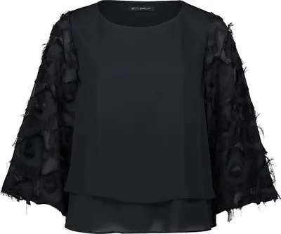 Produktbild von Bluse Kurz 1/1 Arm 9045 Black Größe 36