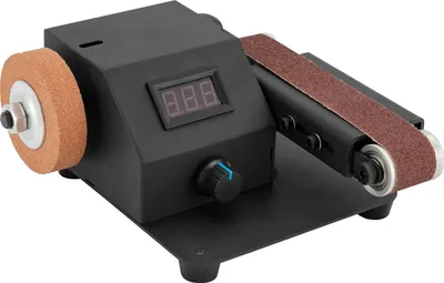 Obrázok produktu pre Mini pásová brúska, výkon 350 W, nastaviteľné otáčky do 8500 ot/min, čierna