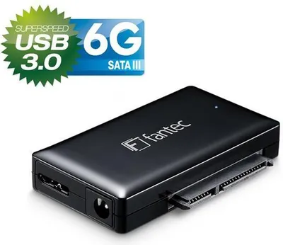 Immagine prodotto di fantec Adattatore USB 3.0 - SATA, per HDD e SSD da 2,5" / 3,5"