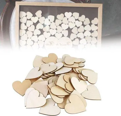Produktbild von Holzherzen Dekoration für Hochzeit und Handwerk