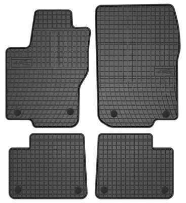 Image de Tapis de sol en caoutchouc pour Mercedes GLS X166 2015-2019 (SUV) – 4 pièces, noirs, sur mesure