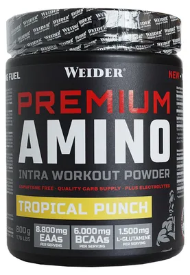 Obrázek produktu pro Weider prémiová amino, tropický punč, prášek, 800g 10003