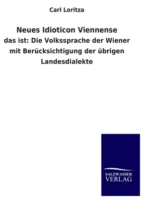 Produktbild von Neues Idioticon Viennense