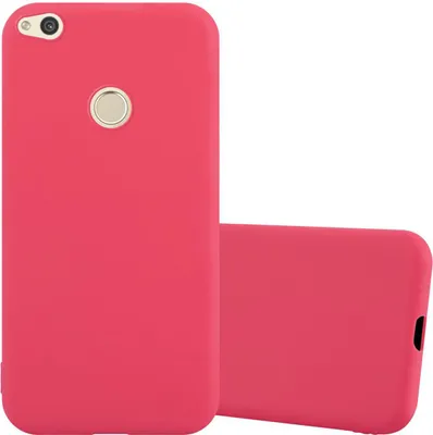 Produktbild von Cadorabo Hülle für Huawei P8 LITE 2017 / P9 LITE 2017 Schutzhülle in Rot Handyhülle TPU Silikon Etui Case Cover