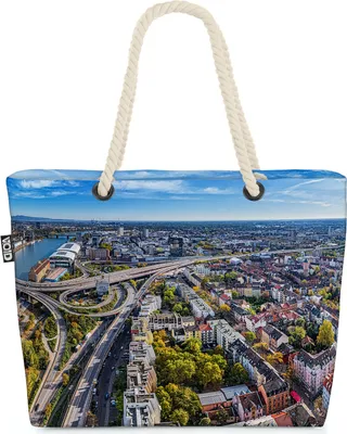 Produktbild von VOID Ludwigshafen am Rhein  Strandtasche Shopper 58x38x16cm 23L XXL Einkaufstasche Tasche Reisetasche Beach Bag