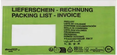 Immagine prodotto di DOCUFIX 2FVDO340202 Busta portadocumenti, C5/6, 1000 pezzi, verde