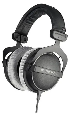 Zdjęcie produktu dla Beyerdynamic DT 770 PRO 80Ω, Przewodowa, 5 - 35000 Hz, Scena/studio, 270 g, Słuchawki, Czarny