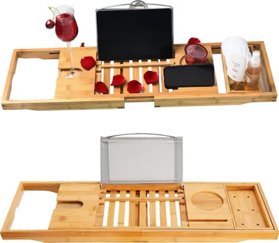Obrázok produktu pre Verk 01702 Bambusový podnos na vaňu 70 - 103 cm