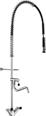 Produktbild von Delabie Geschirrspülbr. schw m. Mischer+Handbr.433010,o.Auslaufvent.