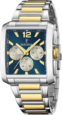 Image de Festina Montre Homme Elégante Montre en acier inoxydable argenté or UF20637/6