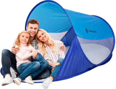Produktbild von Wurfzelt Pop-up Zelt Automatikzelt Camping Strand Trekkingzelt - Blau