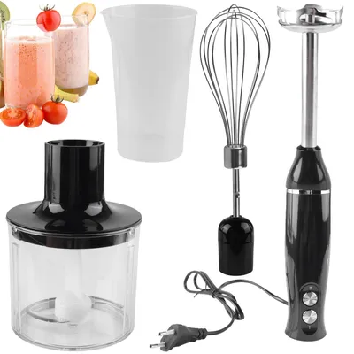 Stabmixer 500 W mit Turbofunktion, 2 Geschwindigkeiten, Edelstahlklinge