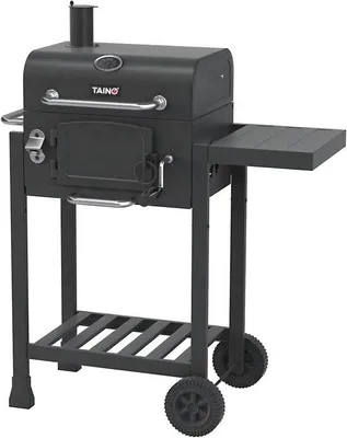Produktbild von Famanu Grillwagen Kompakte Holzkohle Smoker - Ideal für Garten, Terrasse und Balkon