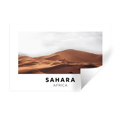 Produktbild von MuchoWow® Wandtattoo Wandsticker Wandaufkleber Afrika - Sand - Natur 120x80 cm Selbstklebend und Repositionierbar - Selbstklebend - Fototapeten