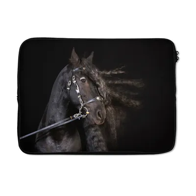 Produktbild von MuchoWow® Laptop Hülle 14 ZollPferd - Halfter - Mähne Laptoptasche - Laptoptasche - Stoßsicher - Schutzhaube