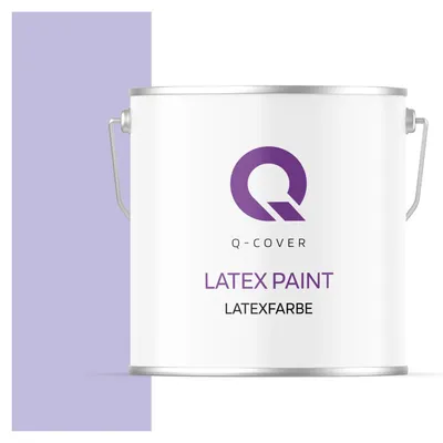 Produktbild von Latexfarbe  5 L Hellviolett Innenfarbe Wandfarbe Deckenfarbe Klasse 3 Mattfarbe Scheuerfest Hohe Deckkraft