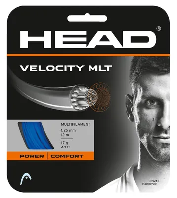 Immagine prodotto di Racchetta Head Velocity Mlt 12 M Corda da tennis singola Blu 1,25 mm Blu 1,25 mm