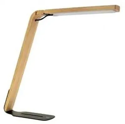 Stolová lampa, LED, 4 W, ALBA "Ledaika", prírodné drevo