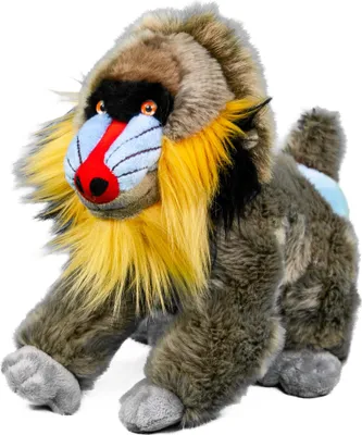 Produktbild von Kuscheltier Affe Pavian/Mandrill 28 cm Plüschaffe