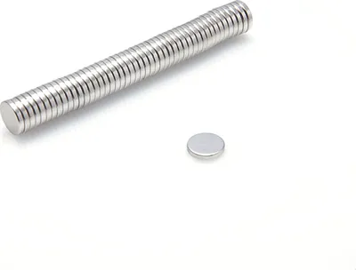 Produktbild von Neodym Magnete 7 x 1,2 mm 10 Stück mm N38, Extrem stark, Magnettafeln, Kühlschränke, Whiteboards, DIY