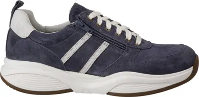 Produktbild von Xsensible SWX3 Men Herrenschuhe, Schnürer, bequem, Leder, Denim Combi - Herrenschuhe Sneaker / Schnürschuh, Blau, leder (stretch)