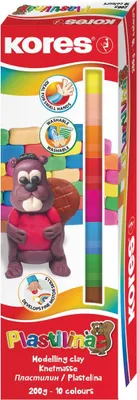 Obrázek produktu pro Kores 34010, Modelářská hlína, Různé barvy, Dětský, 10 kusů, 10 barva/barev, Chlapec/děvče