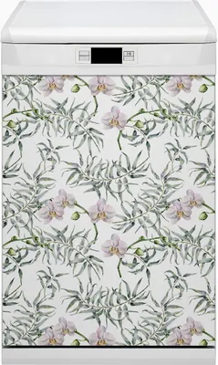 Produktbild von Abwaschbar 45x80 cm Geschirrspüle Magnetmatte Küche Dekorative  - Rosa Orchideen